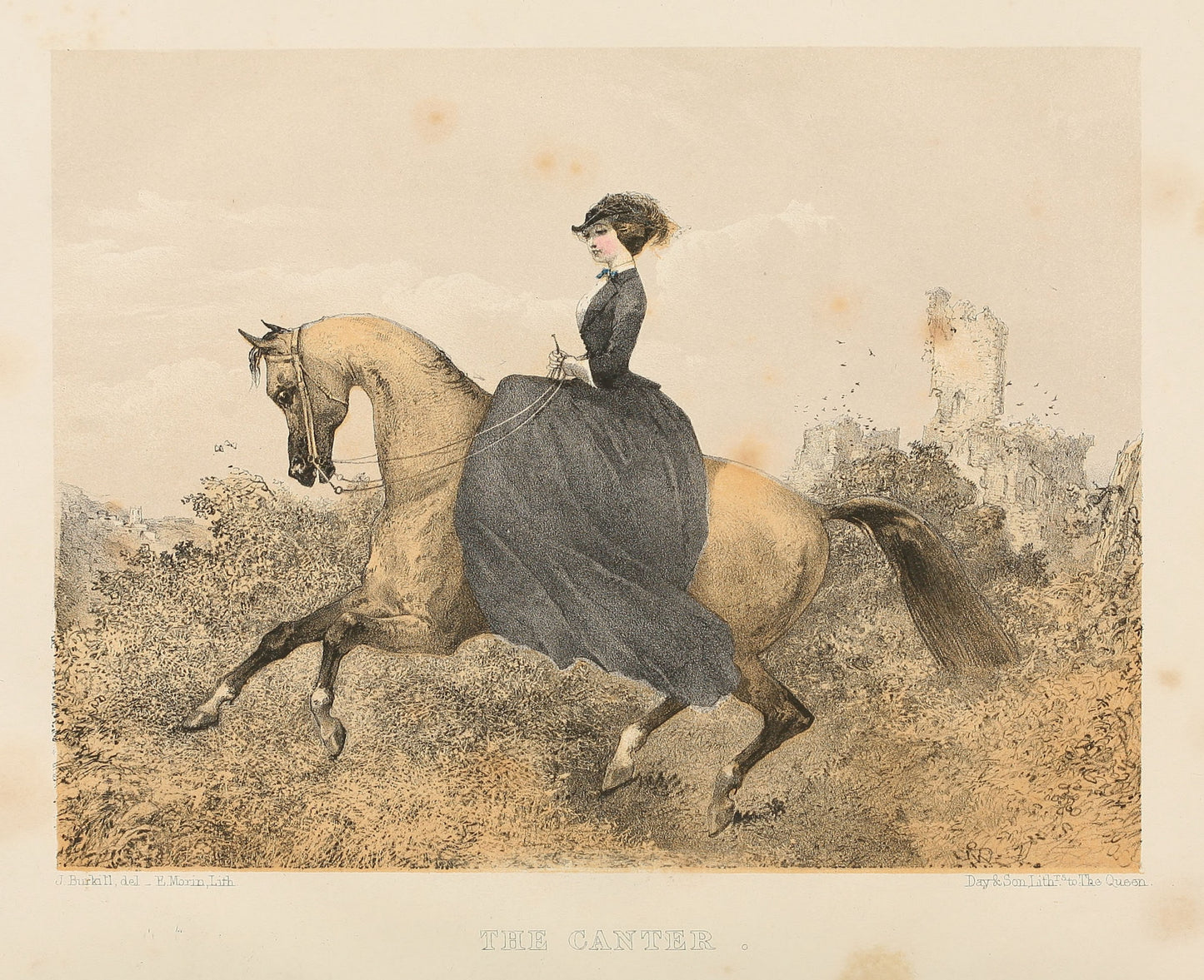 Horse Equestrian Vintage Horseback Riding Ephemera Digital Print Download