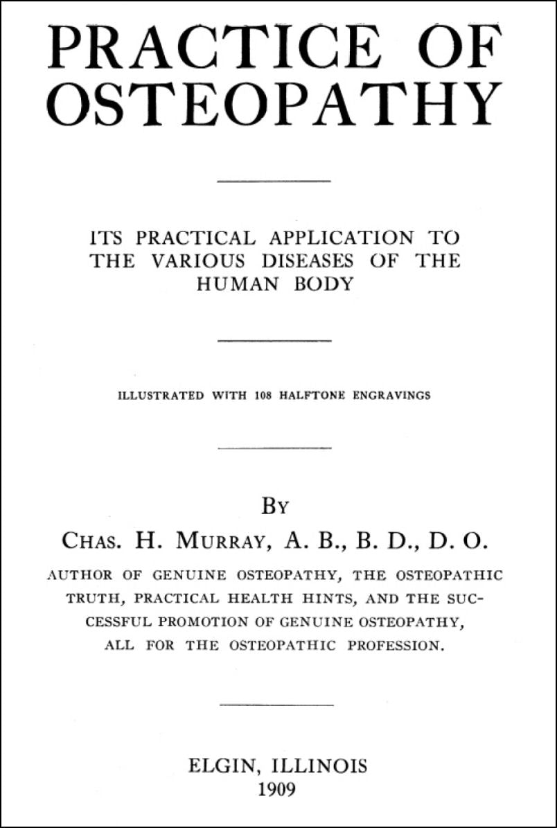 Practice of Osteopathy Murray