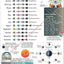 Moon Phases and Lunar Astronomy Calendar Folded