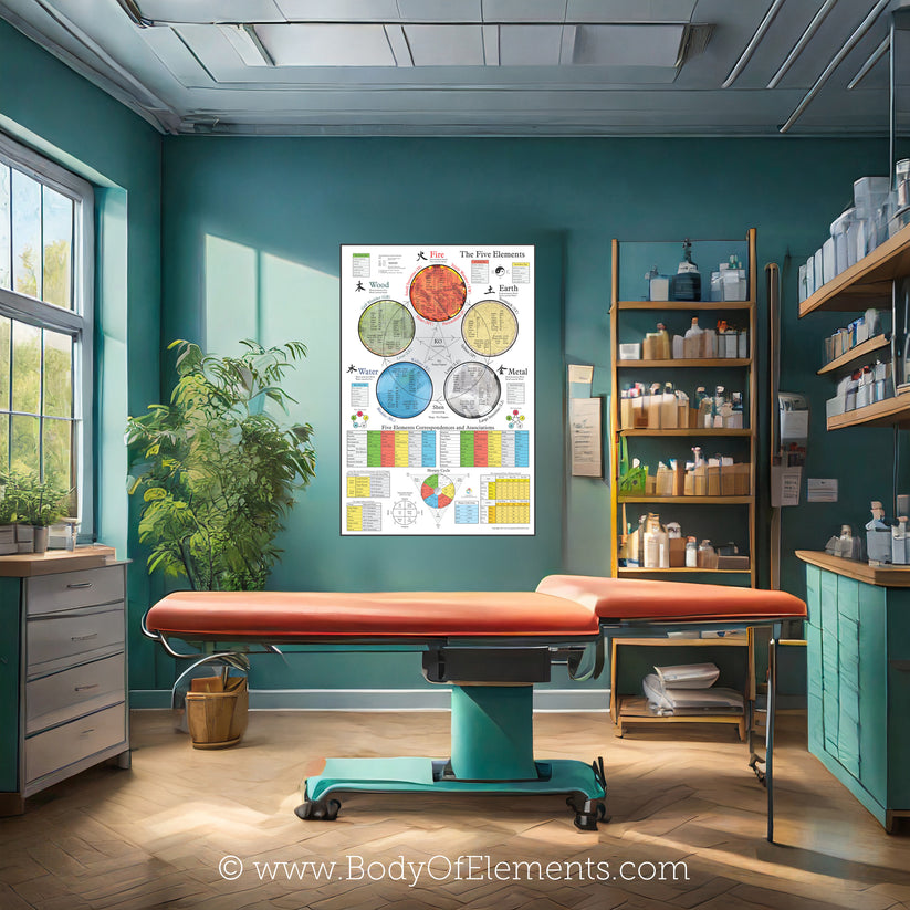 The Five Elements of Acupuncture Poster – Body of Elements