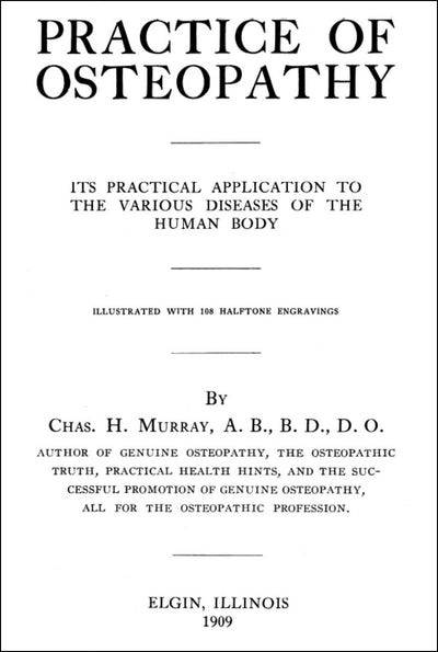 Practice of Osteopathy Murray