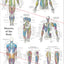 Muscle Anatomy Poster Anterior Posterior Deep Layers 24 X 36
